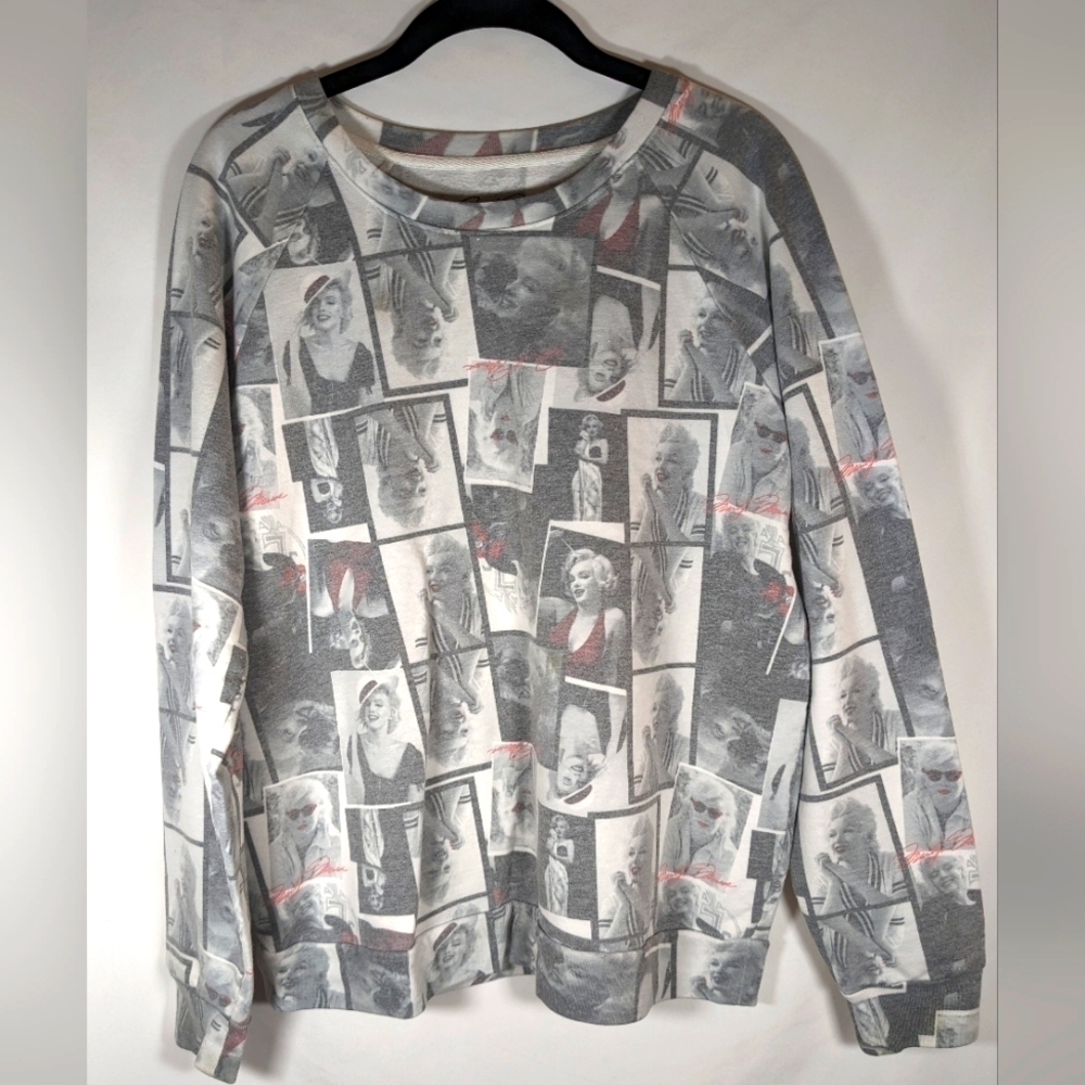 Marilyn Monroe Signature Cotton Blend Sweatshirt Size Large (11-13)